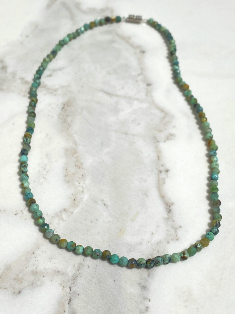 Collier Isméa Turquoise 2,5 mm facetté