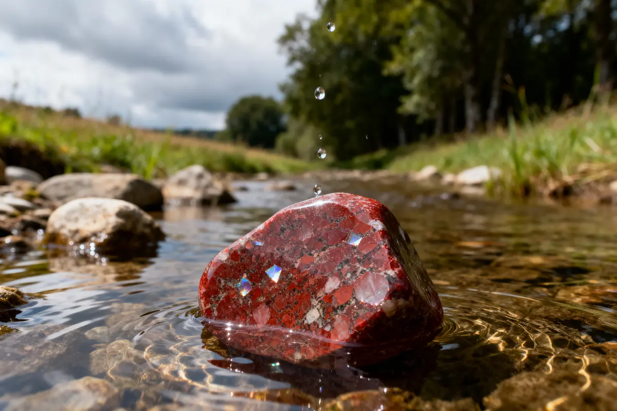 Purification du Jaspe Rouge : Vertus Et Méthodes Essentielles