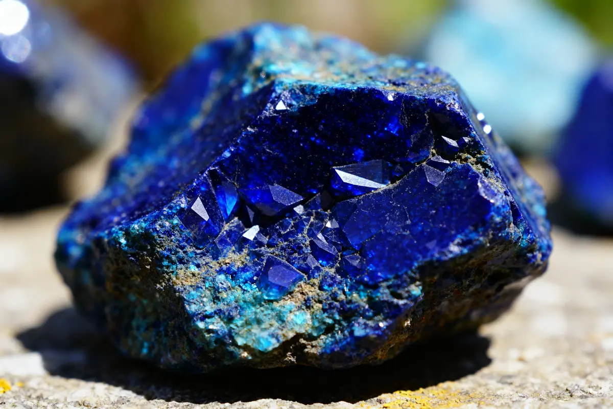 Azurite Pierre : vertus, propriétés et bienfaits en lithothérapie