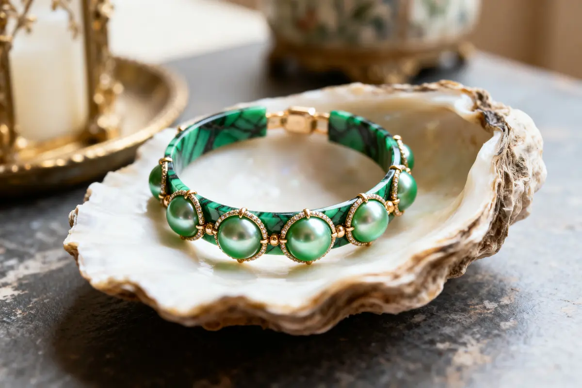 Bracelet malachite : vertus naturelles et style unique