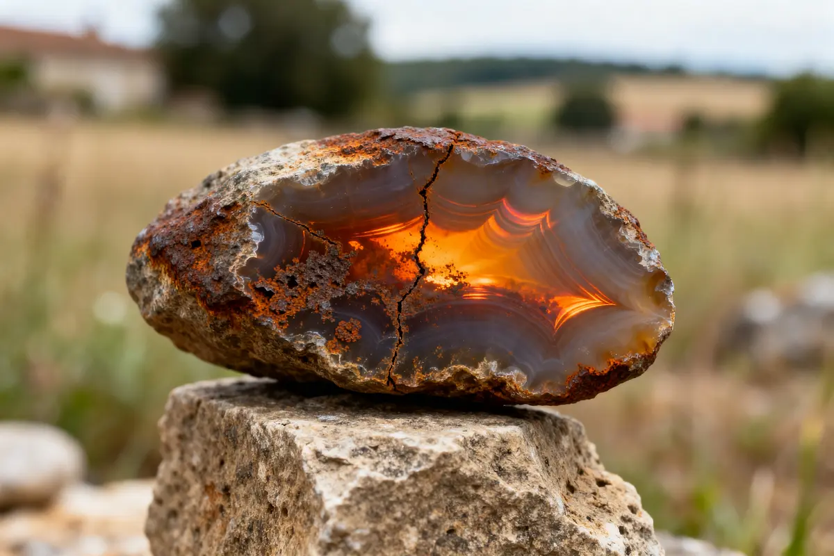 Agate de feu : vertus, propriétés et bienfaits en lithothérapie