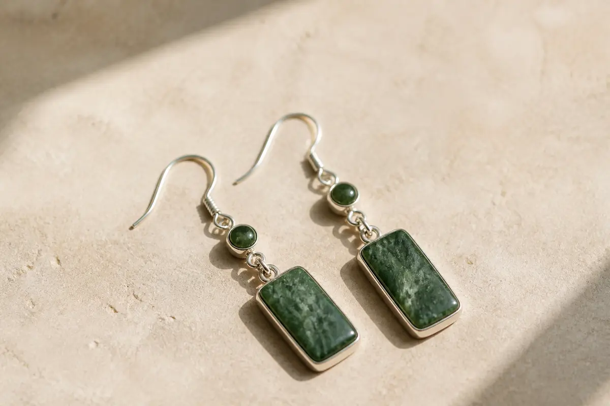 Boucle d’oreille Pierre naturelle : Élégance et couleurs naturelles